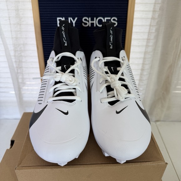 Nike Vapor Edge‎ Pro 360 2 TB Football Cleats Size 13.5 White / Black FN7759-100